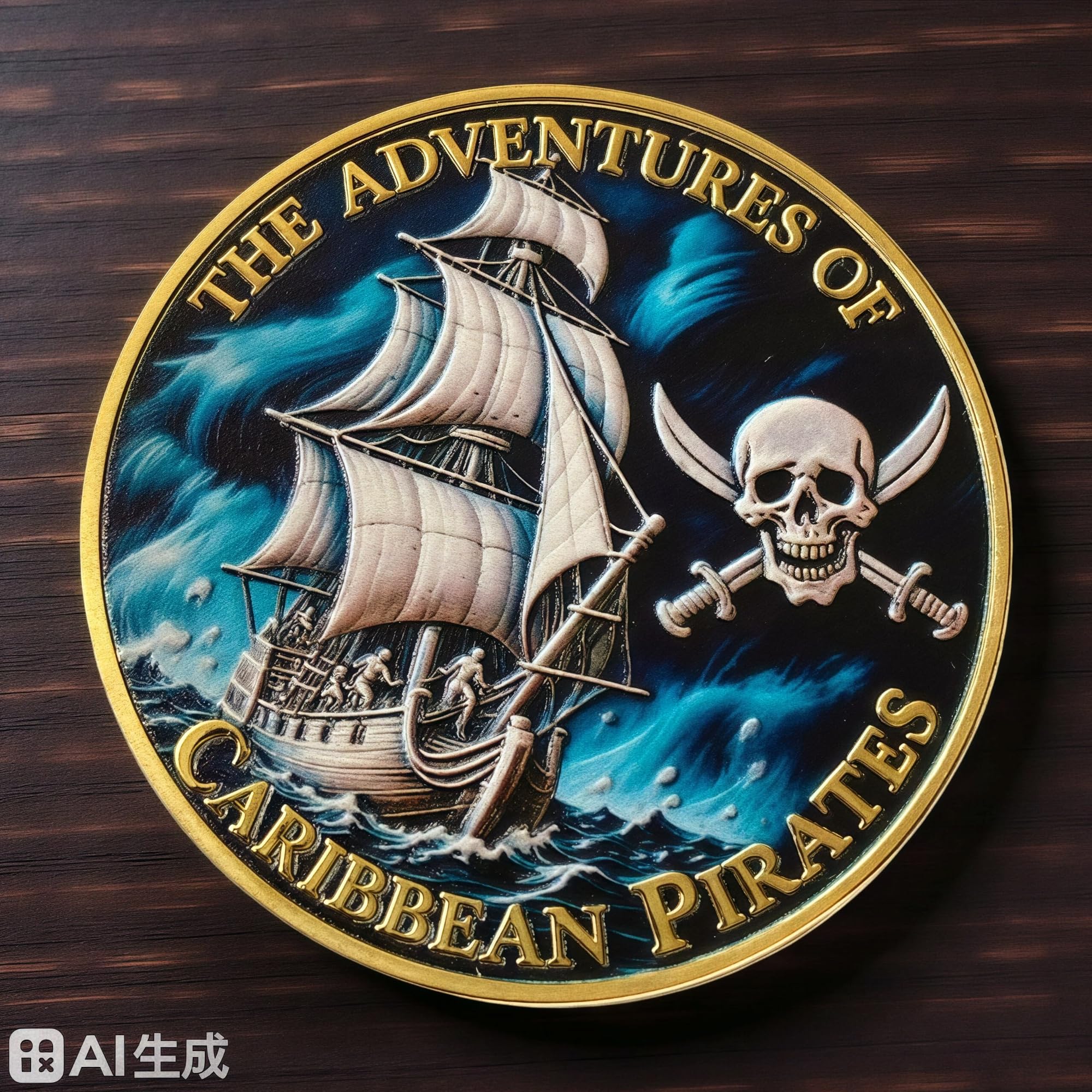 Amazon.com: Pirate Challenge Coin - Caribbean Ocean Captain